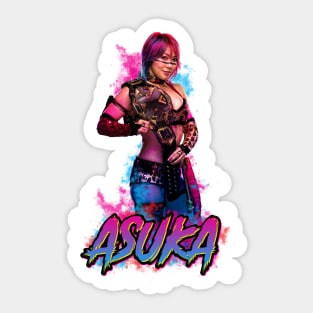 Asuka Asian Wrestler Sticker